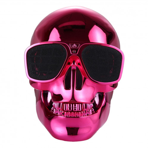 Haut-parleur stéréo Bluetooth Skull pour iPhone, Samsung, HTC, Sony et autres Smartphones (Rouge) SH159R459-07