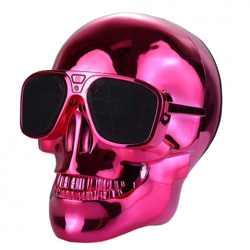 Haut-parleur stéréo Bluetooth Skull pour iPhone, Samsung, HTC, Sony et autres Smartphones (Rouge) SH159R459-07