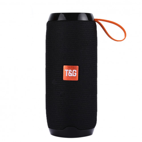 Haut-parleur stéréo sans fil Bluetooth V4.2 T & G TG106 portable avec poignée, MIC intégré, prise en charge des appels mains libres et carte TF & AUX IN & FM, Bluetooth Distance: 10 m (noir) SH191B1210-09
