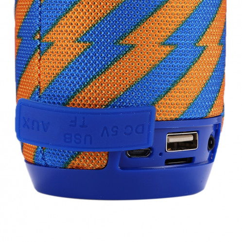 Haut-parleur stéréo sans fil Bluetooth V4.2 T & G TG106 portable avec poignée, MIC intégré, prise en charge des appels mains libres et carte TF & AUX IN & FM, Bluetooth Distance: 10 m (bleu + jaune) SH91EL74-09