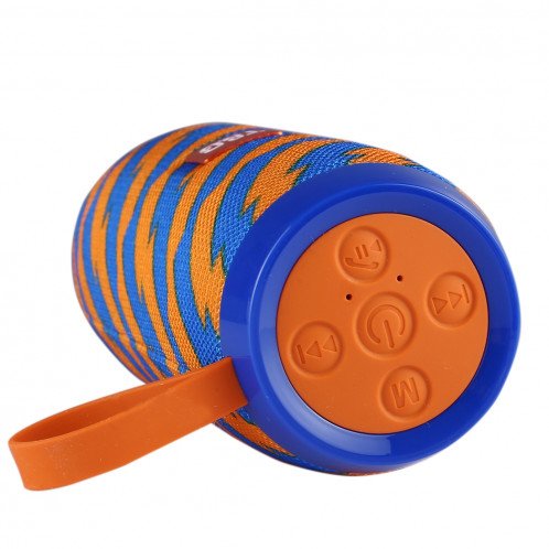 Haut-parleur stéréo sans fil Bluetooth V4.2 T & G TG106 portable avec poignée, MIC intégré, prise en charge des appels mains libres et carte TF & AUX IN & FM, Bluetooth Distance: 10 m (bleu + jaune) SH91EL74-09