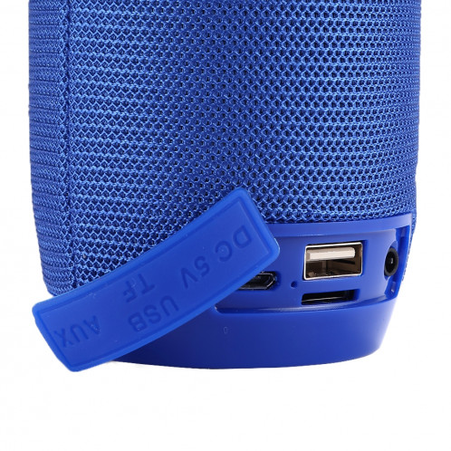 Haut-parleur stéréo sans fil Bluetooth V4.2 T & G TG106 portable avec poignée, microphone intégré, prise en charge des appels mains libres et carte TF & AUX IN & FM, Bluetooth Distance: 10 m (bleu SH191L1755-09