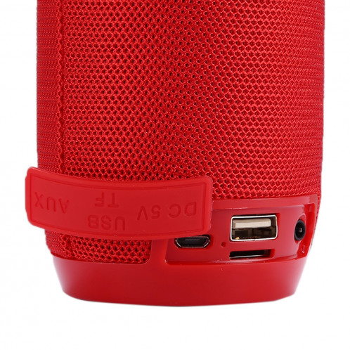 Haut-parleur stéréo sans fil Bluetooth V4.2 T & G TG106 portable avec poignée, microphone intégré, prise en charge des appels mains libres et carte TF & AUX IN & FM, Bluetooth Distance: 10 m (rouge) SH191R1188-09