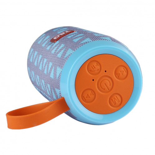 Haut-parleur stéréo sans fil Bluetooth V4.2 T & G TG106 portable avec poignée, microphone intégré, prise en charge des appels mains libres et carte TF & AUX IN & FM, Bluetooth Distance: 10 m (bleu ciel) SH91TT166-09