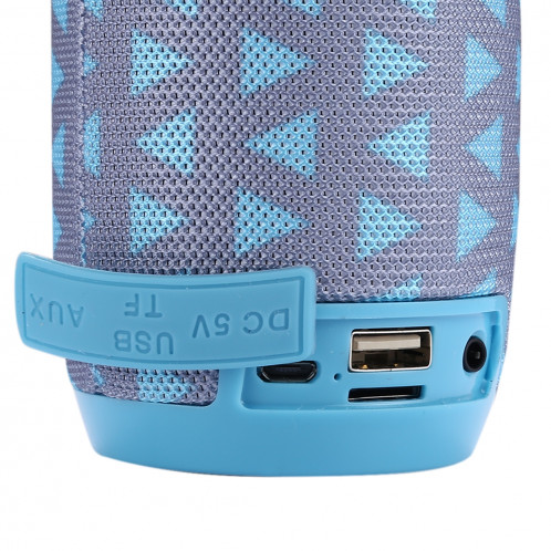 Haut-parleur stéréo sans fil Bluetooth V4.2 T & G TG106 portable avec poignée, microphone intégré, prise en charge des appels mains libres et carte TF & AUX IN & FM, Bluetooth Distance: 10 m (bleu ciel) SH91TT166-09