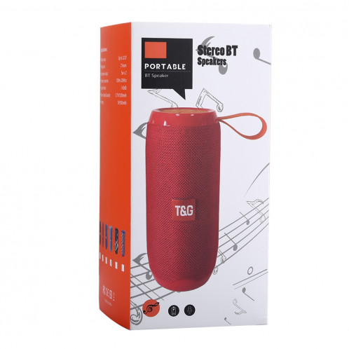Haut-parleur stéréo sans fil Bluetooth V4.2 T & G TG106 portable avec poignée, MIC intégré, prise en charge des appels mains libres et carte TF & AUX IN & FM, Bluetooth Distance: 10 m (bleu + jaune) SH91EL74-09