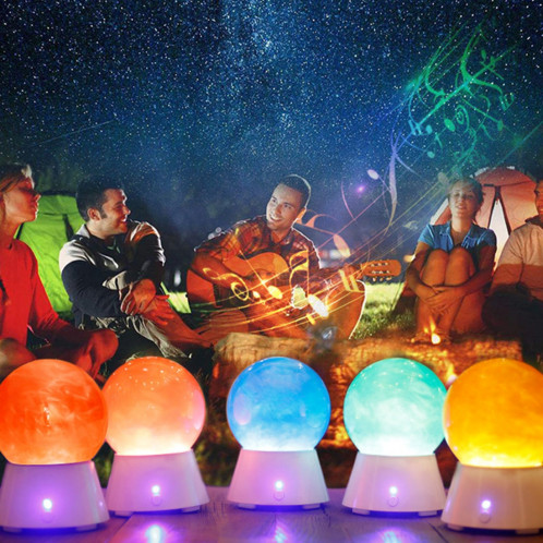 Creative SATURN Planète Conception Magic Music Basse Sound Box Bluetooth V2.1 + EDR Haut-Parleur LED Atmosphère Nuit Lampe Nouveauté Cadeaux SH110E412-09