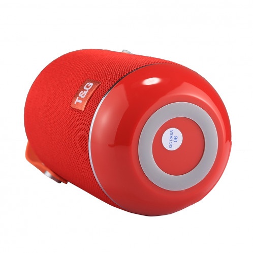 T & G TG107 Haut-parleur stéréo sans fil Bluetooth V4.2 portable avec poignée, MIC intégré, prise en charge des appels mains libres et carte TF & AUX IN & FM, Bluetooth Distance: 10 m SH201R1281-010