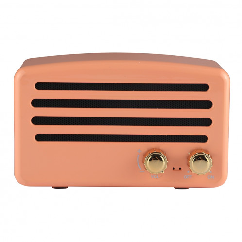 Haut-parleur stéréo portable sans fil Bluetooth V4.2 avec lanière, microphone intégré, prise en charge des appels mains libres et carte TF & AUX IN & FM, Bluetooth Distance: 10 m (orange) SH202E1225-08