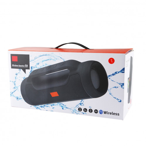 E8 Portable étanche stéréo musique sans fil Bluetooth haut-parleurs de sport, MIC intégré, prise en charge des appels mains libres et carte TF & audio AUX, Bluetooth Distance: 10m (rouge) SH663R774-07