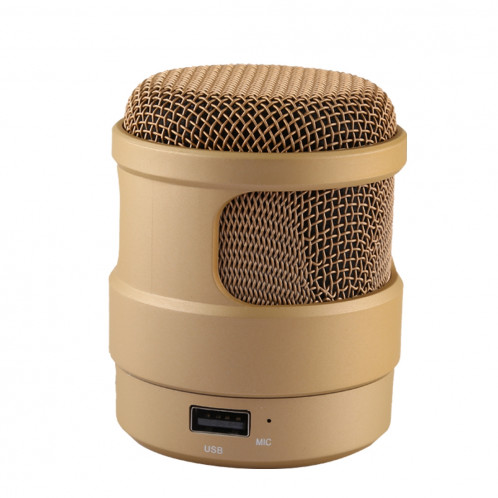 S-13 Haut-parleur Bluetooth sans fil pour musique stéréo portable, MIC intégré, prise en charge des appels mains libres et carte TF et fonction audio et FM AUX, Bluetooth Distance: 10 m (or) SH667J137-09