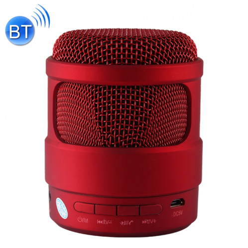 S-13 Haut-parleur Bluetooth sans fil de musique stéréo portable, MIC intégré, prise en charge des appels mains libres et carte TF et fonction audio et FM AUX, Bluetooth Distance: 10 m (rouge) SH667R1891-09