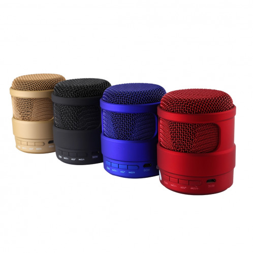 S-13 Haut-parleur Bluetooth sans fil pour musique stéréo portable, MIC intégré, prise en charge des appels mains libres et carte TF et fonction audio et FM AUX, Bluetooth Distance: 10 m (or) SH667J137-09