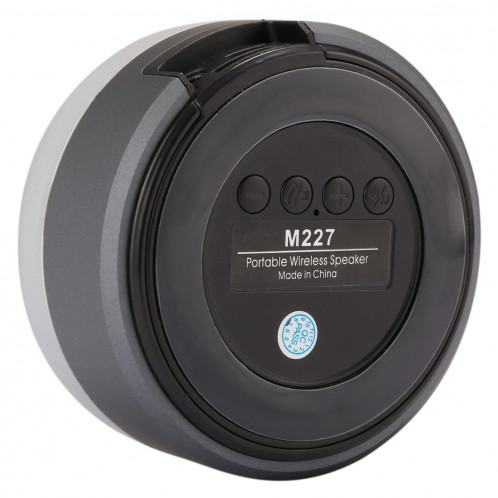 Haut-parleur Bluetooth de lecture de musique multifonctionnelle de carte M227, appui d'appel mains libres et carte de TF et fonction audio AUX (noir) SH000B1365-012