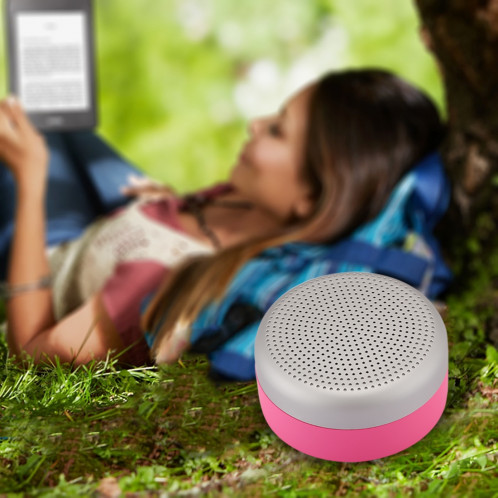 M227 Haut-parleur Bluetooth de lecture de musique multifonctions, prise en charge des appels mains libres et carte TF et fonction audio AUX (magenta) SH000M1657-012