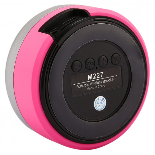 M227 Haut-parleur Bluetooth de lecture de musique multifonctions, prise en charge des appels mains libres et carte TF et fonction audio AUX (magenta) SH000M1657-012
