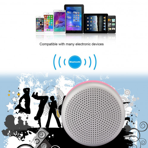 M227 Haut-parleur Bluetooth de lecture de musique multifonctions, prise en charge des appels mains libres et carte TF et fonction audio AUX (magenta) SH000M1657-012