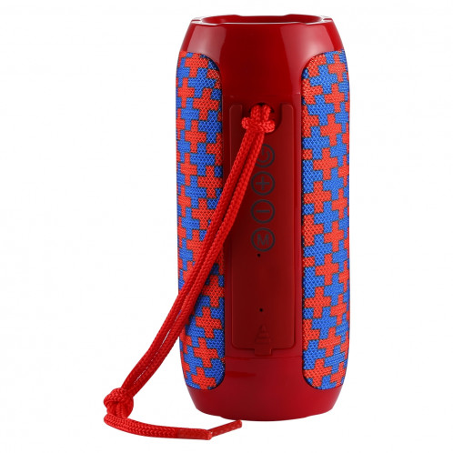T & G TG117 Haut-parleur stéréo sans fil Bluetooth V4.2 portable avec corde, avec microphone intégré, prise en charge des appels mains libres et carte TF & AUX IN & FM, Bluetooth Distance: 10 m (rouge) SH001R83-011