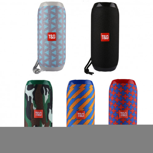 T & G TG117 Haut-parleur stéréo sans fil Bluetooth V4.2 portable avec corde, avec microphone intégré, prise en charge des appels mains libres et carte TF & AUX IN & FM, Bluetooth Distance: 10 m (rouge) SH001R83-011