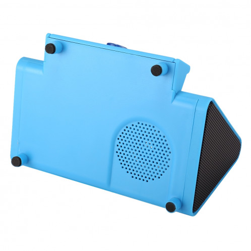 SY317A Support de téléphone portable Haut-parleur stéréo sans fil à induction, prise en charge des appels mains libres et AUX IN (bleu) SH003L884-012