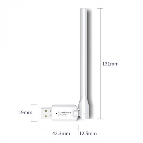 Adaptateur réseau USB Wifi COMFAST CF-WU713N 300 Mbps SC00241877-011
