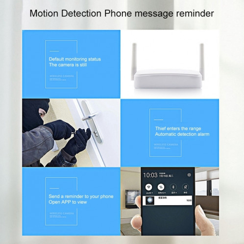 Kit sans fil d'intérieur d'intérieur d'appareil-photo d'IP IR de sécurité de 4CH HD 1080P, vision nocturne de soutien / détection de PIR / carte audio bi-directionnelle et de SD (128GB maximum, SH091W1071-011