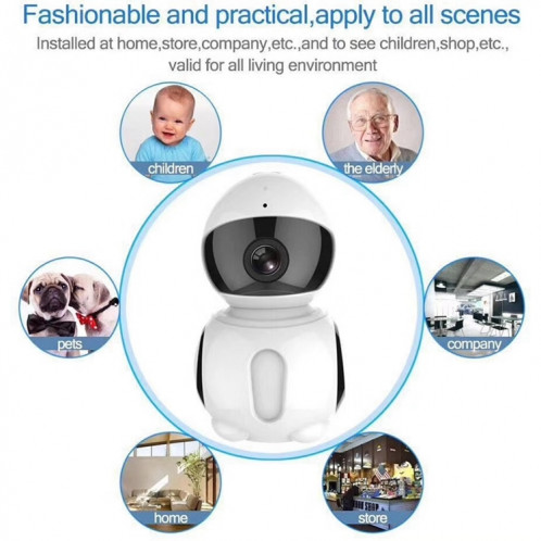 Anpwoo AP006 2.0MP 1080P 1 / 2,7 pouces HD WiFi IP Camera, Détection de mouvement / Vision nocturne (Blanc) SA099W1659-010