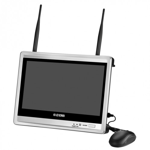 N4B3H2-P12/Kit 1080P Enregistreur vidéo réseau sans fil Affichage du système de surveillance : 12,5 pouces (blanc) SH127W399-011