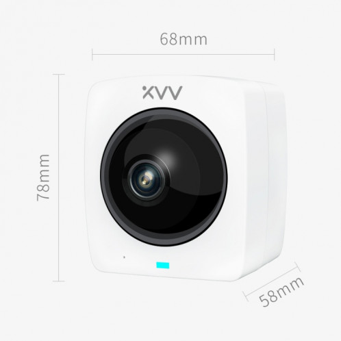 Caméra panoramique intelligente d'origine Xiaomi Youpin XiaoVV 1080P 2 millions de pixels, prise en charge de la vision nocturne infrarouge et détection humanoïde AI et interphone vocal et carte Micro SD 128 Go, prise SX187W1183-018