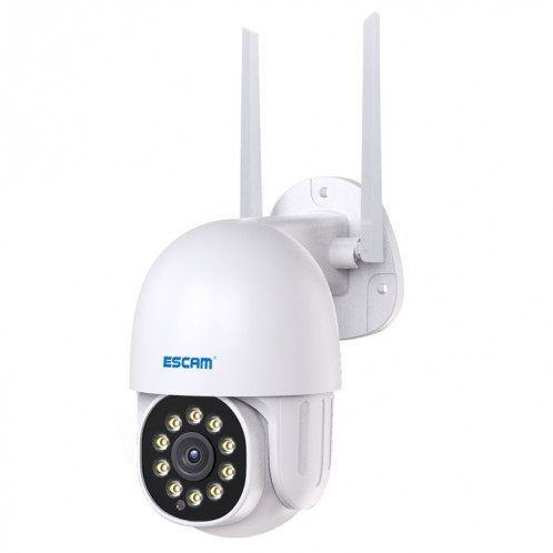 ESCAM PT202 HD 1080P PAN / Tilt / Zoom AI Caméra IP WiFi de détection humanoïde, prise en charge de la Vision nocturne / carte TF / Audio bidirectionnel (prise UE) SE89EU977-015