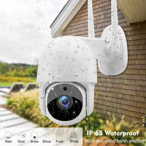 TUYA QX45 1080P Full HD IP65 Imperméable Caméra IP sans fil 2.4g, prise en charge de la détection de mouvement et de la vision audio et de la nuit à deux voies SH13US1452-09