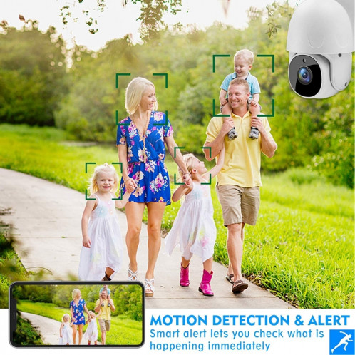 TUYA QX45 1080P Full HD IP65 Imperméable Caméra IP sans fil 2.4g, prise en charge de la détection de mouvement et de la vision audio et de la nuit à deux voies SH13UK481-09