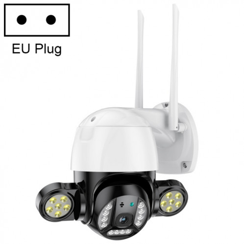 QX55 3.0 millions de pixels IP65 Imperméable Appareil photo 2.4G Wireless IP, prise en charge de la détection de mouvement et de la vision audio et de la nuit à deux voies, carte UE SH15EU1695-09