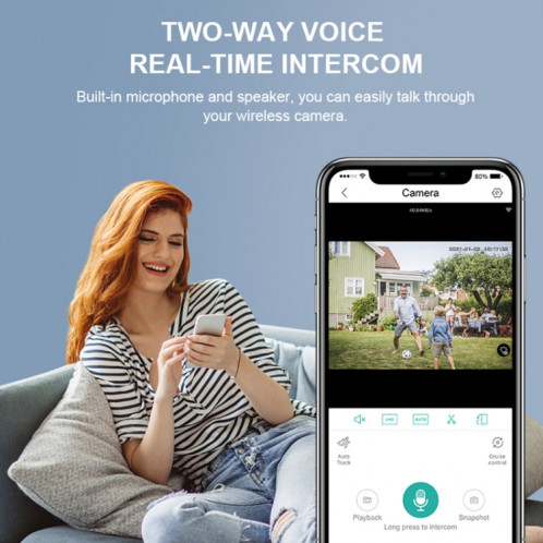 QX55 3.0 millions de pixels IP65 Imperméable Appareil photo 2.4G Wireless IP, prise en charge de la détection de mouvement et de la vision audio et de la nuit à deux voies, carte UE SH15EU1695-09