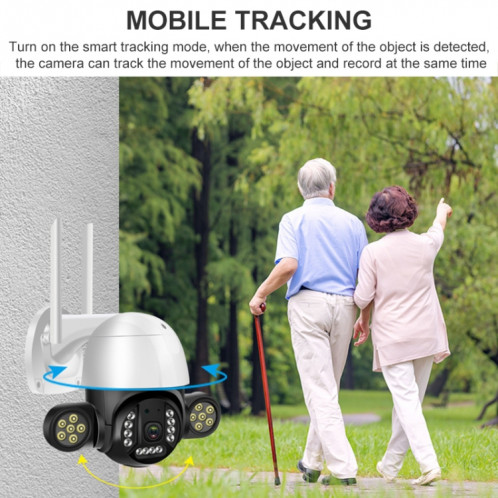 QX55 3.0 millions de pixels IP65 Imperméable Appareil photo 2.4G Wireless IP, prise en charge de la détection de mouvement et de la vision audio et de la nuit à deux voies, carte UE SH15EU1695-09
