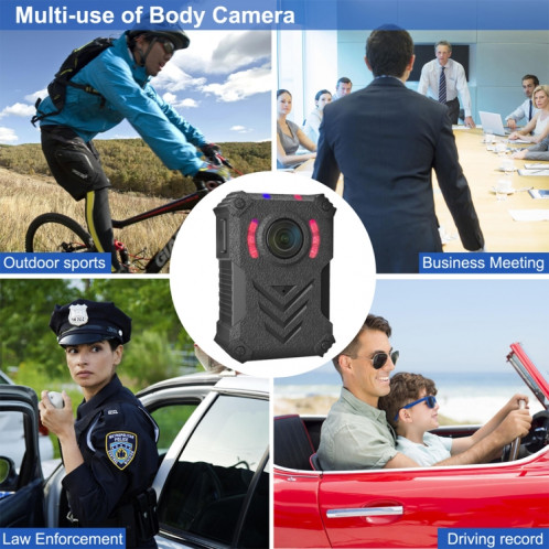 A12 1080P HD 150 degrés Enregistreur de champ d'angle de vue avec clip, support Infrarouge Night Vision & TF SH02181098-09