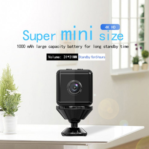 Caméra de surveillance à la maison sans fil X6D 720P, support de vision de la nuit infrarouge et de détection de mouvement infrarouge et de la carte TF (blanc) SH224W148-013
