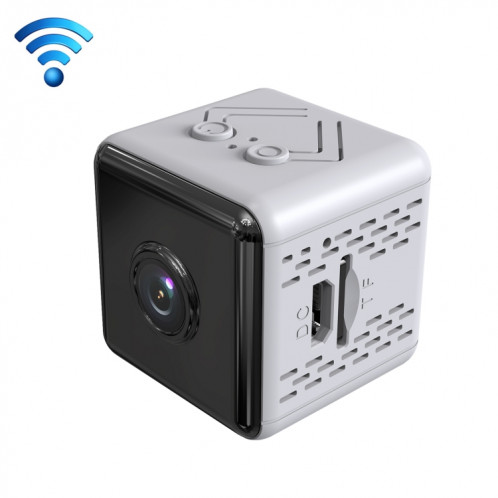 X6D HD 1080P Maison de surveillance de la maison sans fil à domicile, Support Infrarouge Night Vision & Détection de mouvement et carte TF (Blanc) SH225W533-013