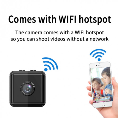 X6D HD 1080P Maison de surveillance de la maison sans fil à domicile, Support Infrarouge Night Vision & Détection de mouvement et carte TF (Blanc) SH225W533-013