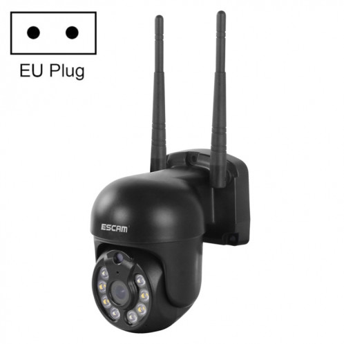 Escam WNK610 3,0 millions de pixels Dôme sans fil Caméra IP, prise en charge de la détection de mouvement et de la vision de la nuit audio et de la couleur à deux voies, carte US SE37EU1941-014