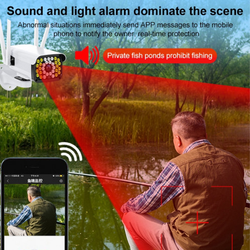 DIFANG DF-36Q Outdoor Surveillance HD Caméra IP, Support VOIX Interphone et Vision Night Vision & Figure humaine et carte TF, WIFI + HD PTZ rotation, SD38EU1178-010