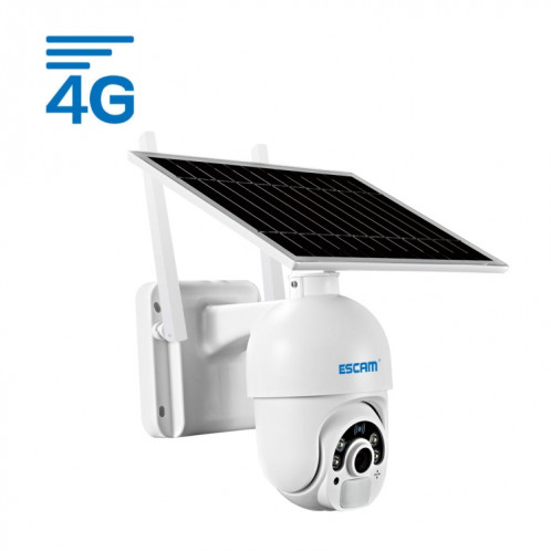 Escam QF450 HD 1080P 4G Version EU Caméra IP à énergie solaire sans mémoire, supporte la détection de mouvement de l'audio et du PIR à double sens et la vision nocturne et la carte TF SE0239441-014