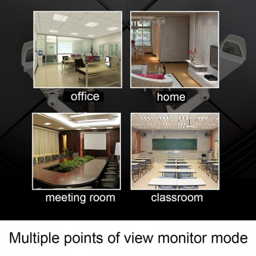 V380 HD 1280 x 720P 1.0MP Caméra IP rotative à 360 degrés Caméra de sécurité intelligente WiFi sans fil, carte TF de soutien, voix bidirectionnelle SH51AU164-014