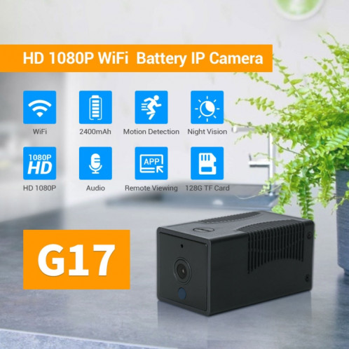G17 2.0 MILLIONS PIXELS HD 1080P Smart WiFi IP Caméra IP, Support Night Vision et Deux voies Distection audio & Motion et carte TF, SH10EU1111-013