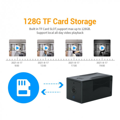 G17 2.0 MILLIONS PIXELS HD 1080P Smart WiFi IP Caméra IP, Support Night Vision et Deux voies Distection audio & Motion et carte TF, SH10EU1111-013