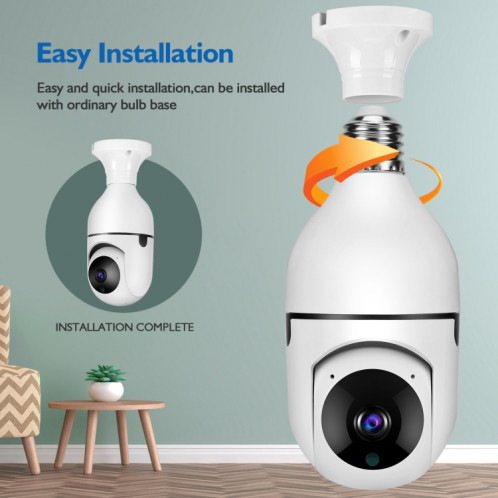 DP17 2.0 millions de pixels Smart Source Smart Dual-Band WIFI 1080P HD Network Outfor Network Caméra ampoule, Soutenir une vision nocturne infrarouge et détection audio et de mouvement à deux voies et carte TF SH0318689-010