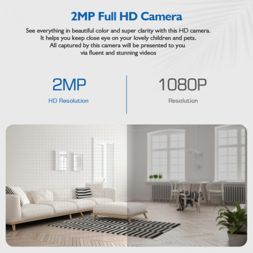 DP17 2.0 millions de pixels Smart Source Smart Dual-Band WIFI 1080P HD Network Outfor Network Caméra ampoule, Soutenir une vision nocturne infrarouge et détection audio et de mouvement à deux voies et carte TF SH0318689-010