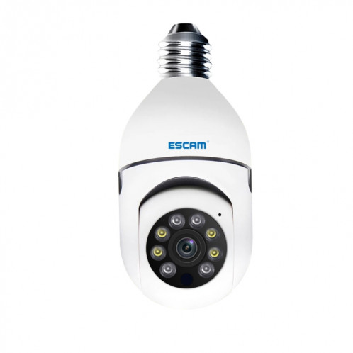 ESCAM PT208 1080P HD Ampoule HD Caméra WiFi, détection de mouvement de support, audio bidirectionnel, vision nocturne, carte TF SE0328879-013