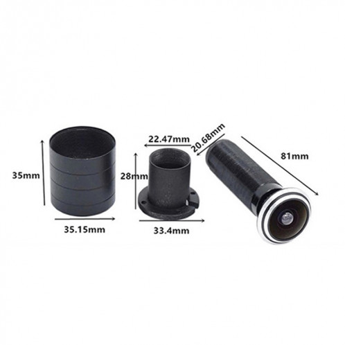 SDTX-9 1,8 mm Focal Home Home WiFi Remote Electronic Cat Eye Camera (noir) SH361B1127-07