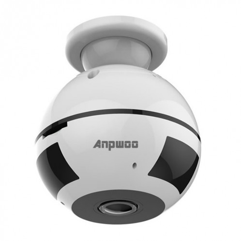 Anpwoo MN003 Caméra IP panoramique Wi-Fi panoramique 360 ​​degrés 960P HD, prise en charge de la détection de mouvement et de la vision nocturne infrarouge et de la carte TF (max. 64 Go) SA03701943-015